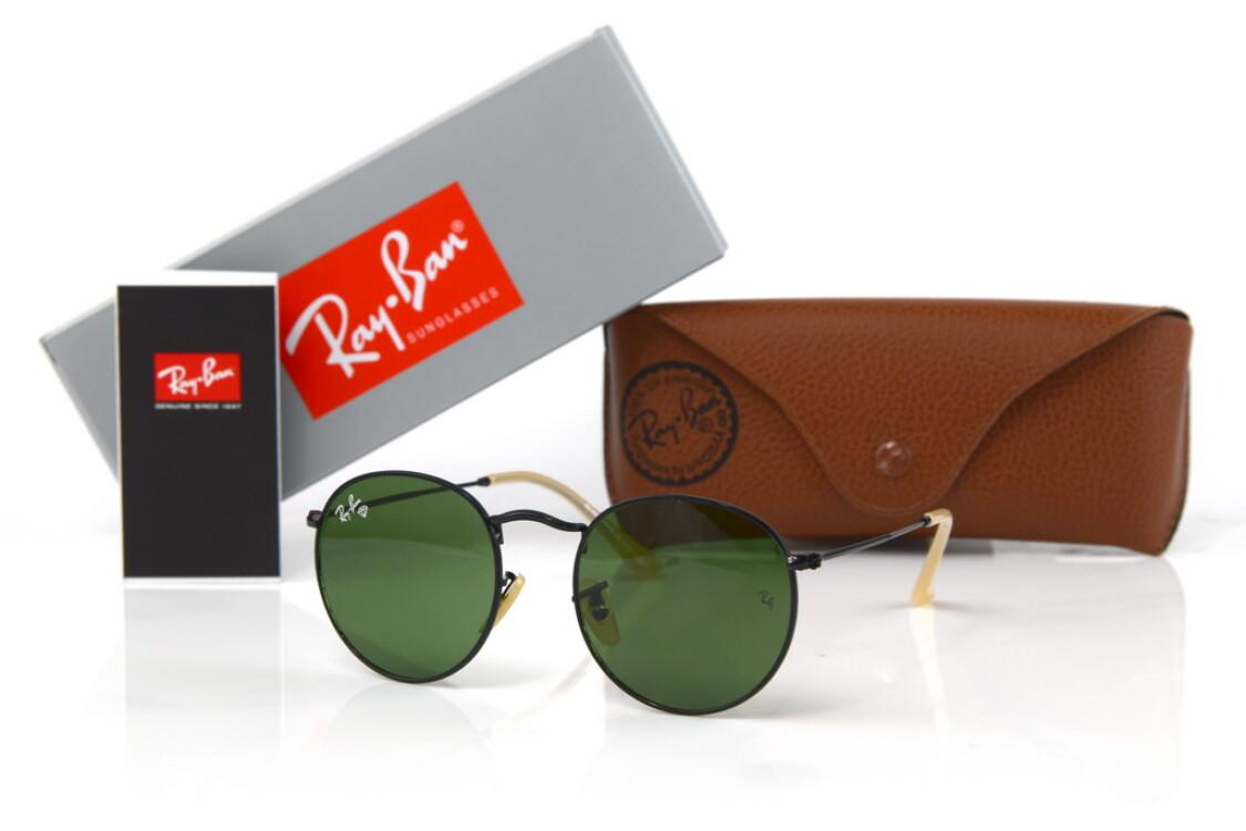 

Солнцезащитные очки Ray Ban (Круглые) 3447-green-b
