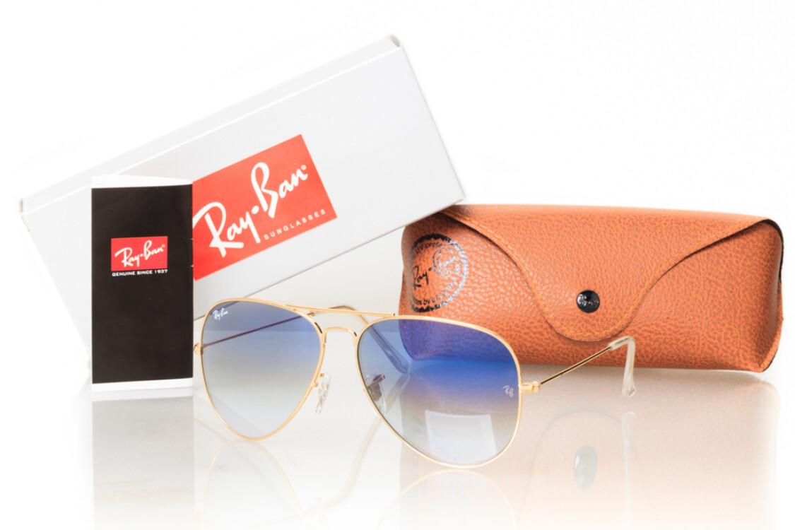 

Мужские солнцезащитные очки с линзами из минерального стекла Ray Ban 3026blue-g