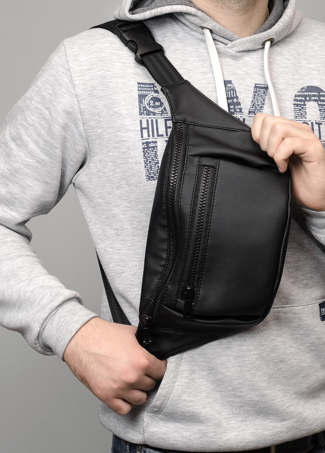 

Сумка на пояс Sambag Tirso MKH чорна