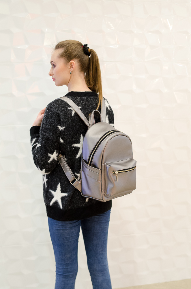 

Жіночий рюкзак Sambag Dali LF silver dark