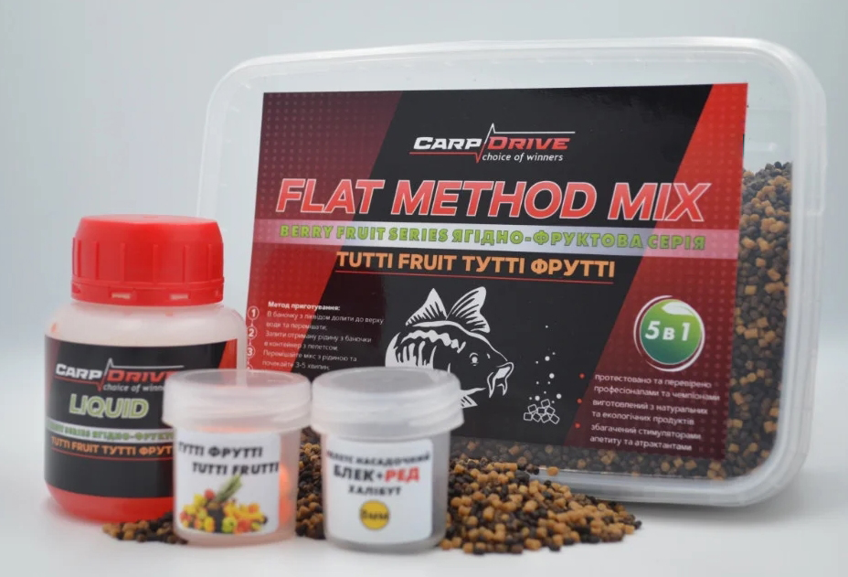 

Методный пеллетс Tutti Fruit (Тутти фрутти) Carp Drive 5 в 1