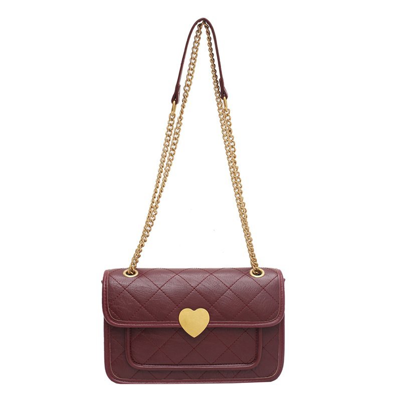 

Сумка жіноча messenger Burgundy heart Berni Fashion Бордовий