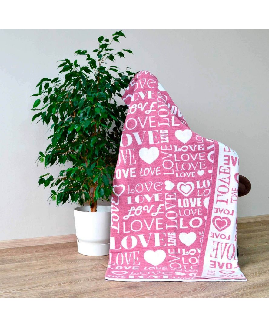 

Плед Big Love Розовый 130х170 Прованс