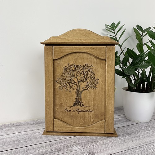 

Ключница с фамилией семьи Pick Wood Семейное дерево (004W0535/7)