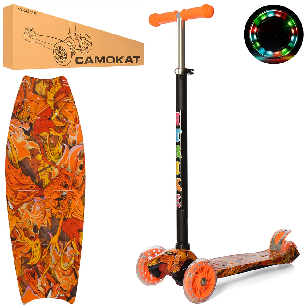 

Самокат детский iTrike оранжевый JR3-055-1-WP7