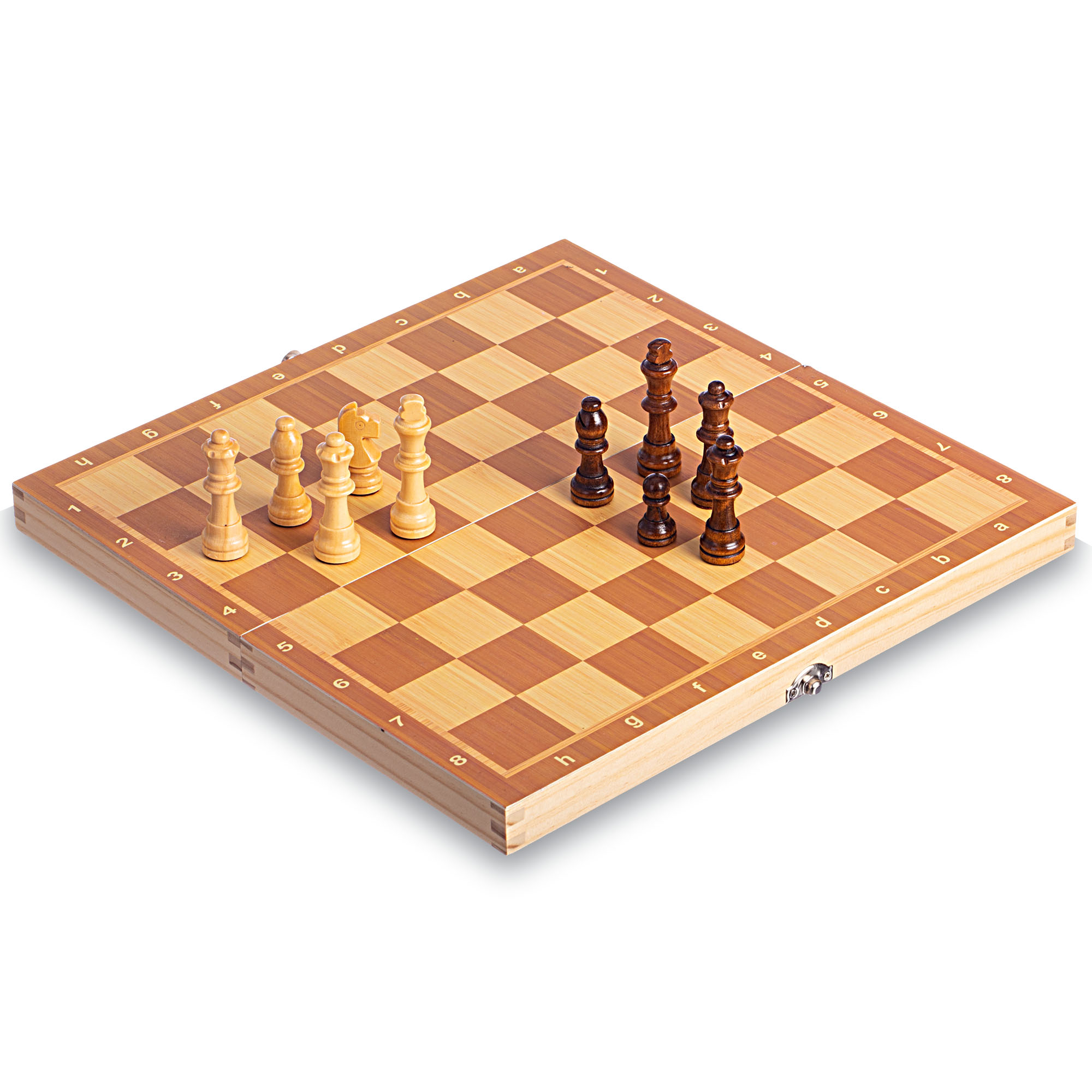 

Шахматы настольная игра деревянные на магнитах W6703 (р-р доски 34см x 34см)