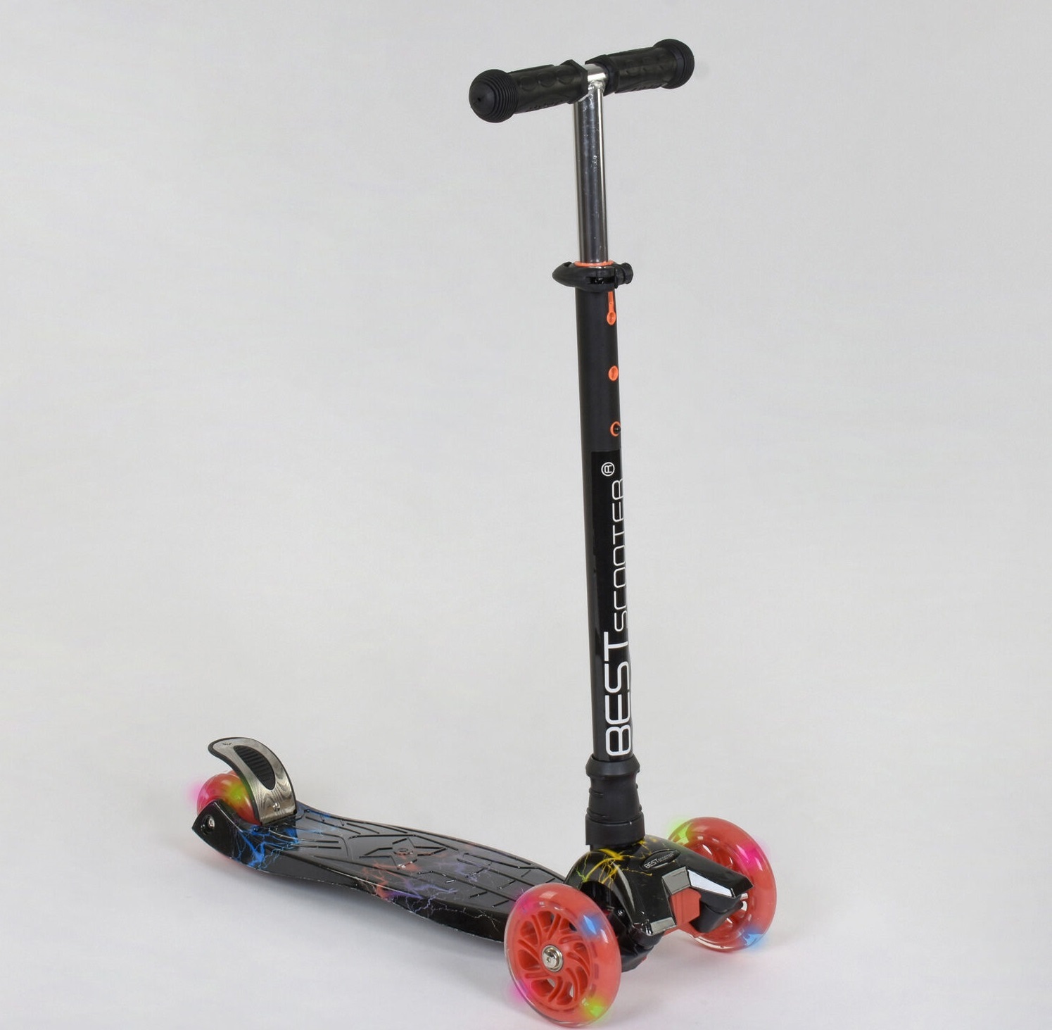 

Самокат Best Scooter MAXI Lightning А 24659 /779-1308 Black/Red (779-1308)