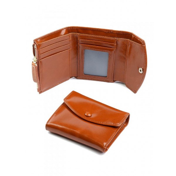 

Женский кожаный кошелек Wcash D-6050 Brown