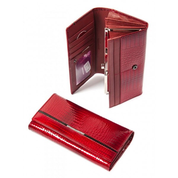 

Кожаный женский кошелек Wcash AE 151 Red