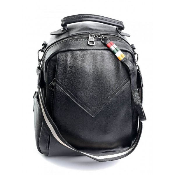 

Женский кожаный рюкзак Parse 1445 Black