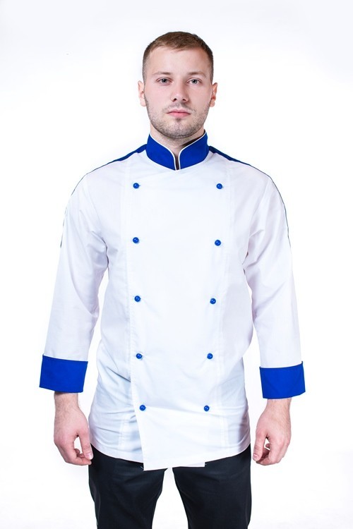 

Китель повара Ita Dream двубортный с декоративными элементами 52 (XL) Белый