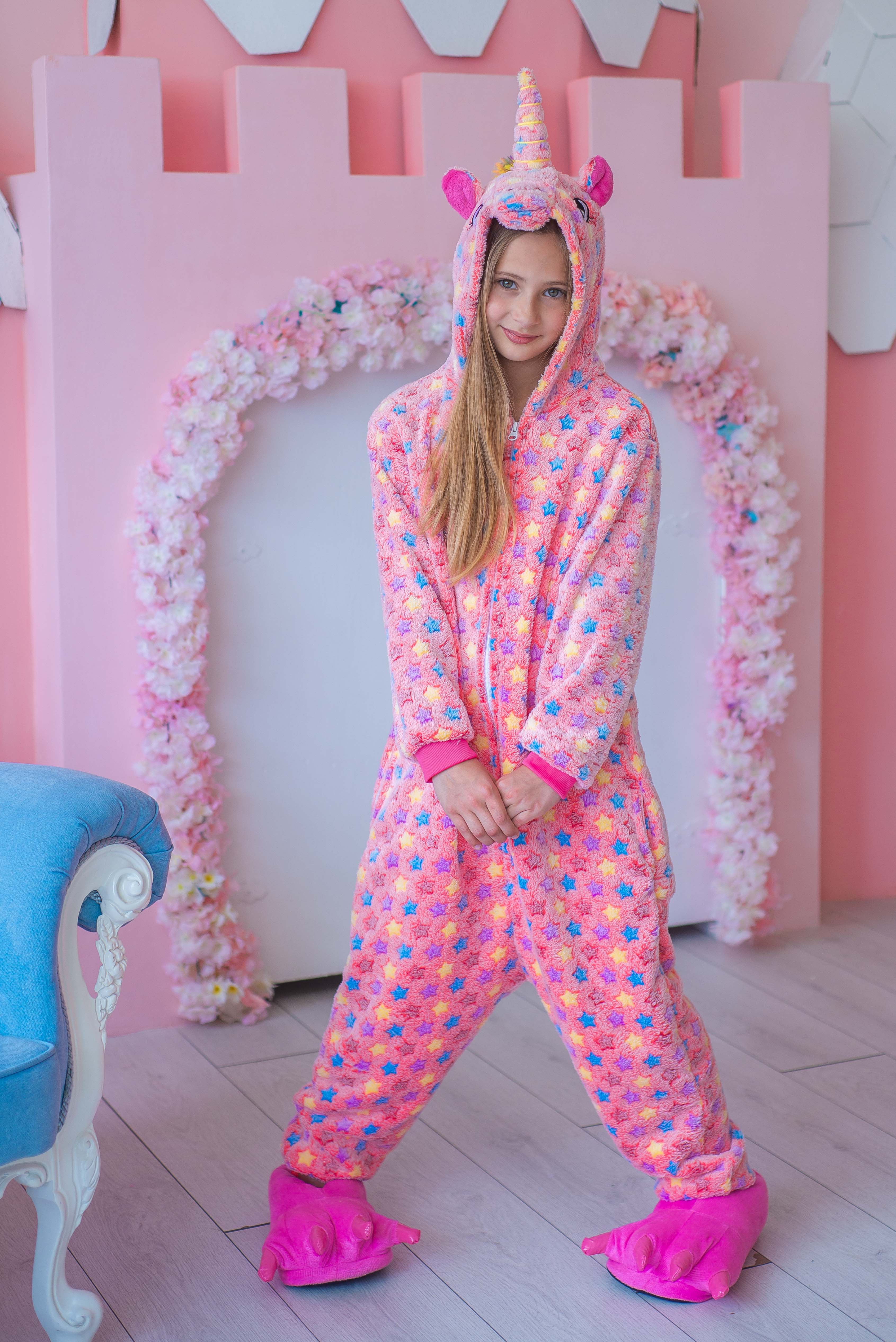 

Пижама Кигуруми детская BearWear Единорог Стелла (на молнии) XL 135 - 145 см Розовый (K0W1-0064-XL)
