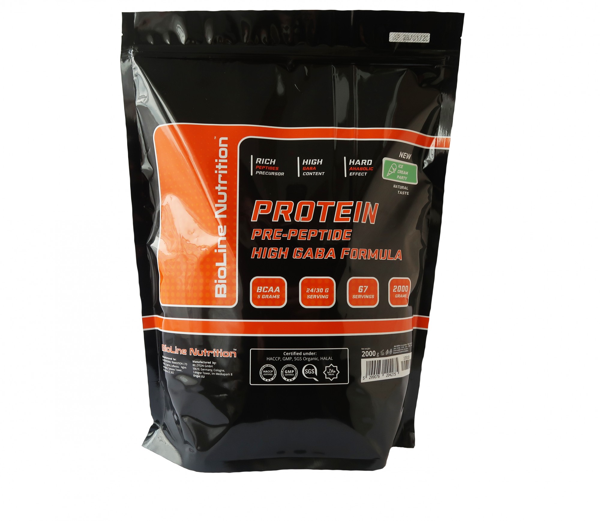 

Протеин BioLine Nutrition Pre-Peptide Hight Gaba Formula Мороженое пломбир 2 кг