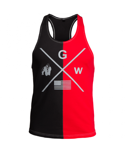 

Майка Gorilla Wear Sterling Stringer Tank Top  Черно-красная, Майка Gorilla Wear Sterling Stringer Tank Top XL Черно-красная