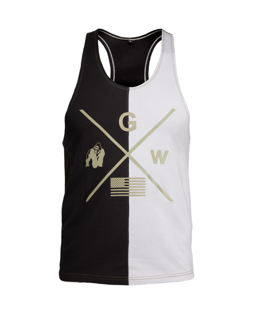 

Майка Gorilla Wear Sterling Stringer Tank Top  Черно-серая, Майка Gorilla Wear Sterling Stringer Tank Top 4XL Черно-серая