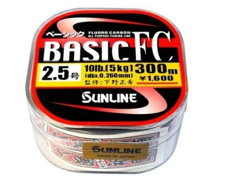 

Флюорокарбон Sunline Basic FC 300м 0.285мм #3 12LB