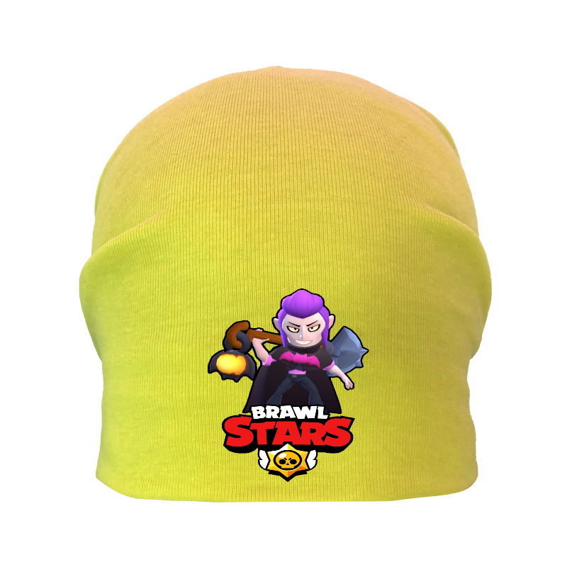 

Шапка детская Бравл Старс желтая (Brawl Stars -0015) 54-56 см