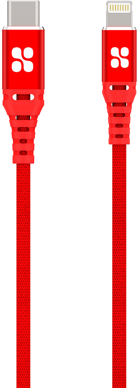 

Кабель Promate PowerCord Type-C - Lightning 1.2 м Red (powercord.red)