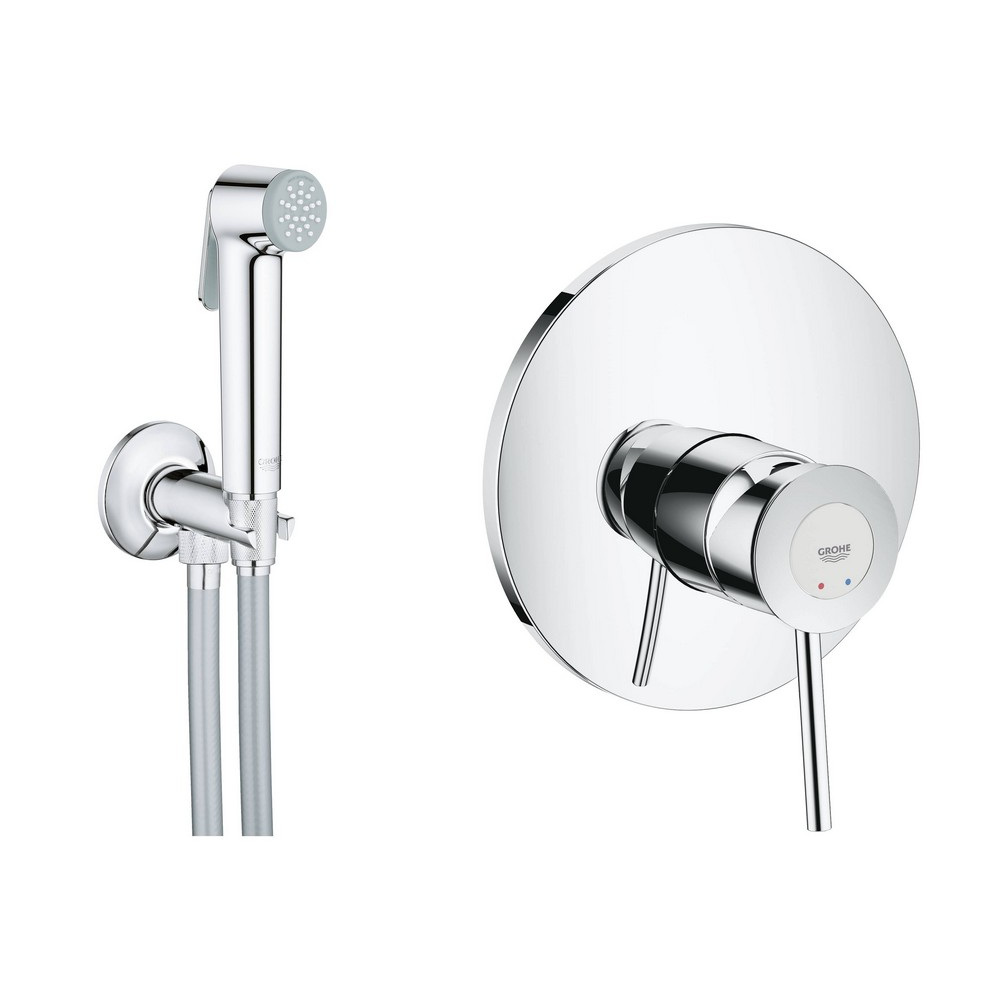 

Набор для гигиенического душа со смесителем Grohe BauClassic 2904800S