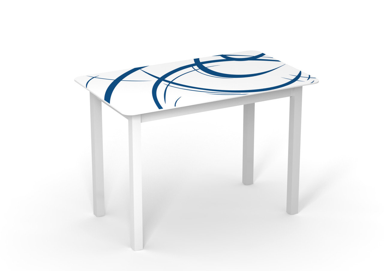 

Обеденный стол Sentenzo Монарх Мегаполис Белый + синий рисунок