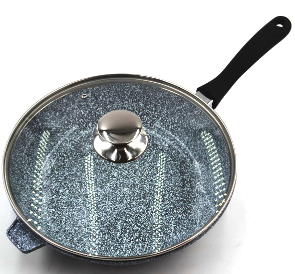 

Сковородка WOK Benson 28*7 см с крышкой и гранитным покрытием