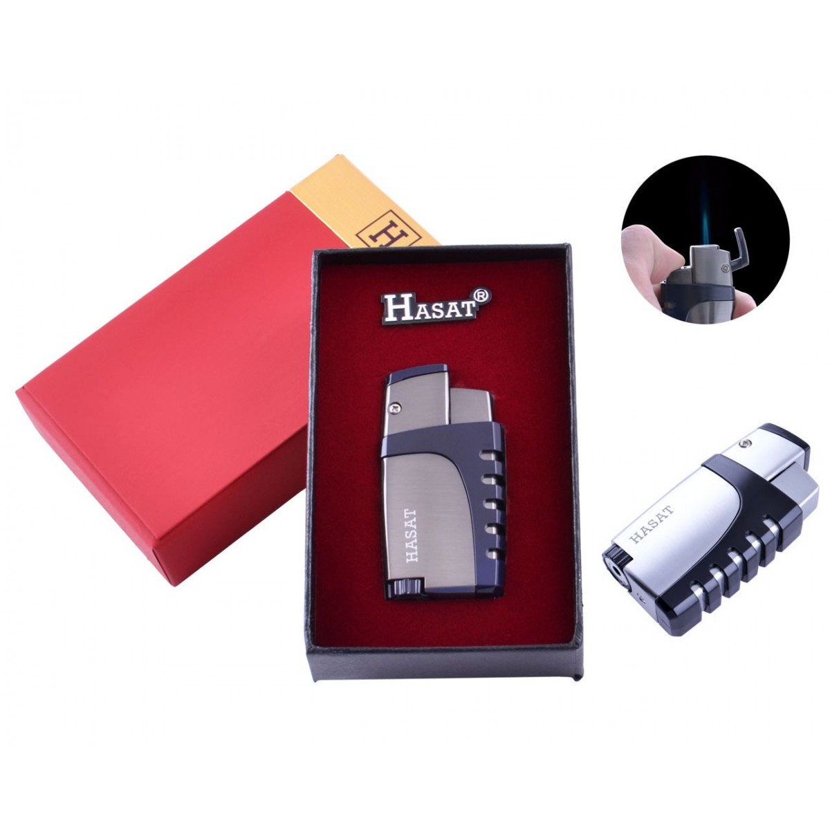 

Подарочная зажигалка HASAT (Острое пламя), 4318