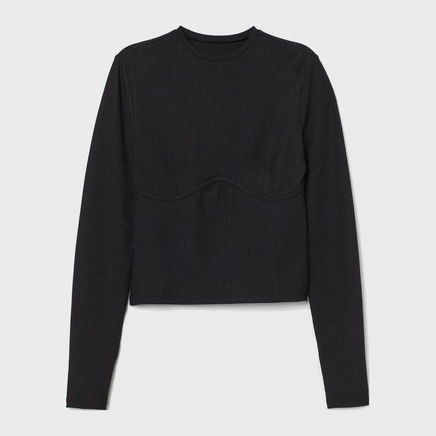 

Топ H&M 0762619011 S (165/88А) Черный