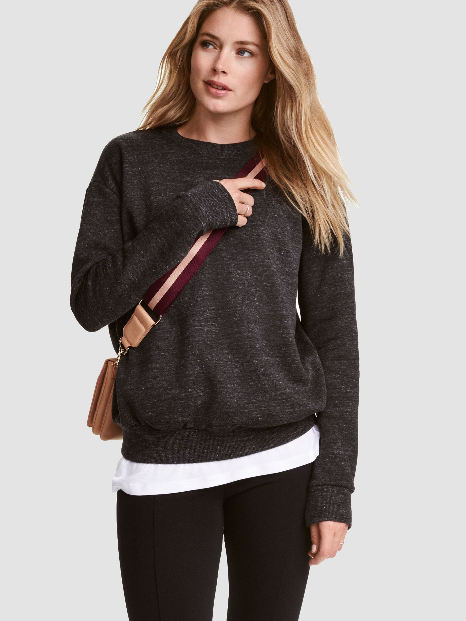 

Свитшот H&M 0316471011 XS (160/80А) Темно-серый меланж