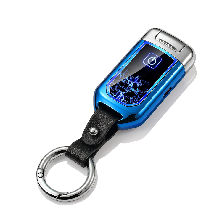 

Электроимпульсная USB зажигалка-брелок Wext Storm Синяя (st38604)