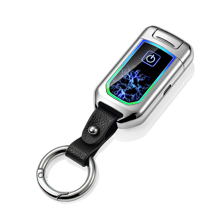 

Электроимпульсная USB зажигалка-брелок Wext Storm Серебристая (st38603)
