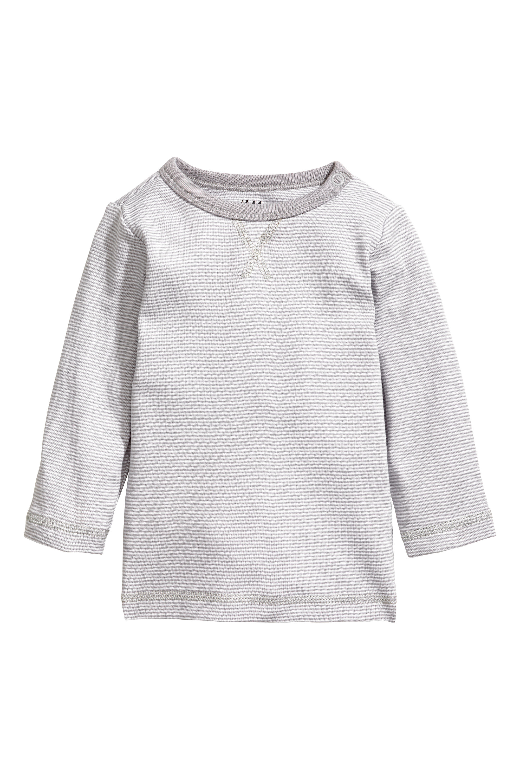 

Лонгслив H&M 56см серый полоска 5236076