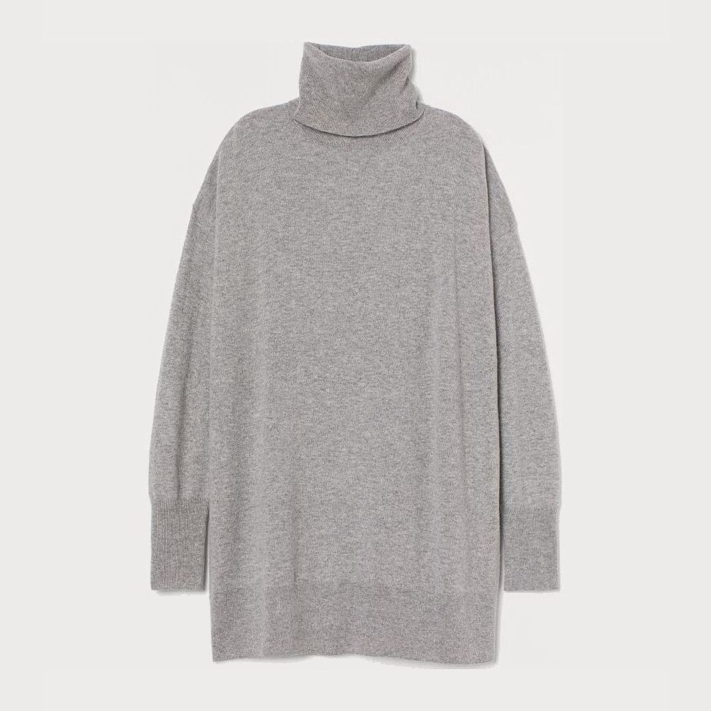 

Свитер H&M 0787758005 L (175/104А) Светло-серый меланж