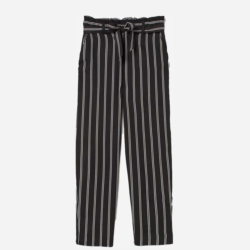 

Брюки H&M 060797307_stripped 158 см Черный/белый