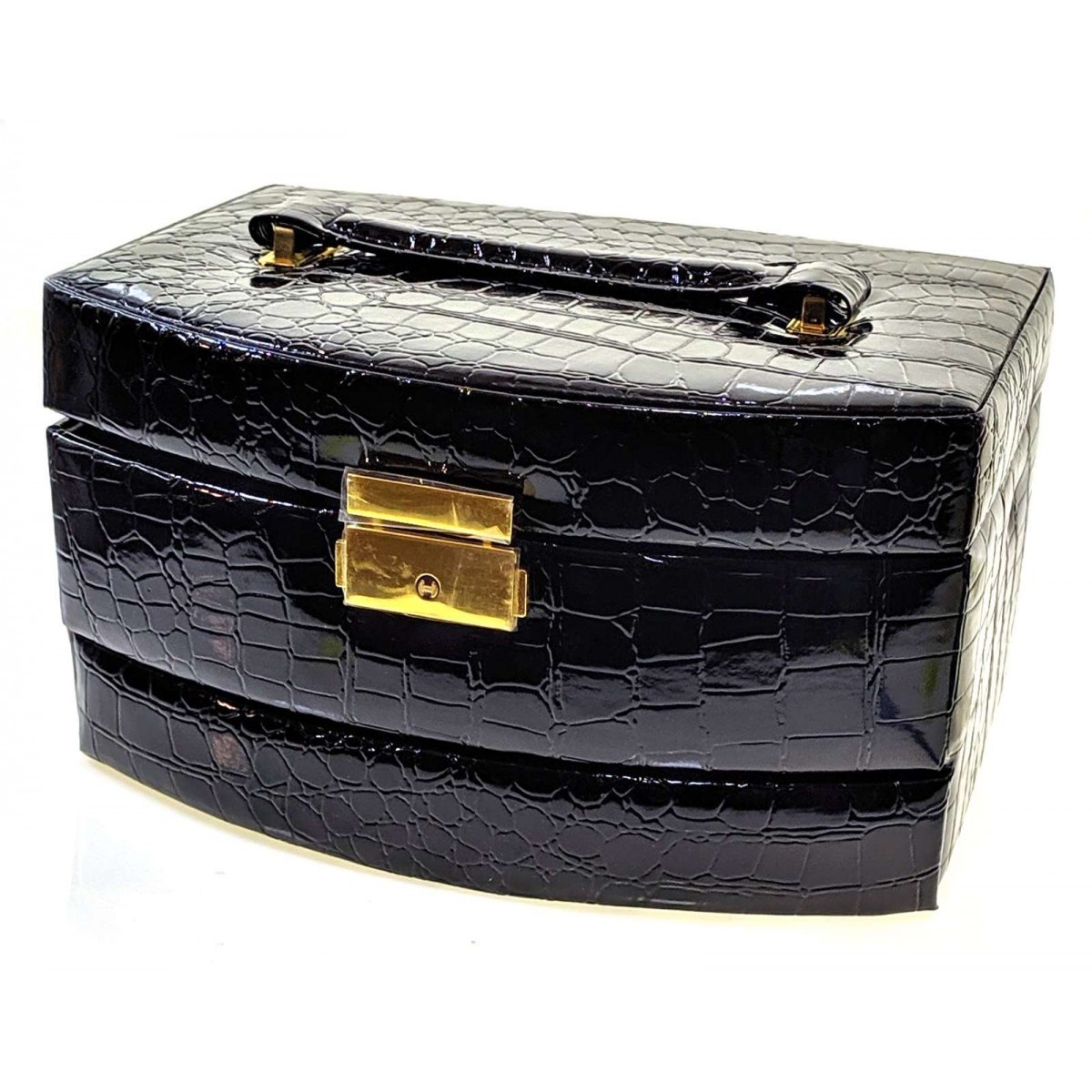 

Шкатулка Chest для бижутерии раздвижная черная 22х16х12,5 см