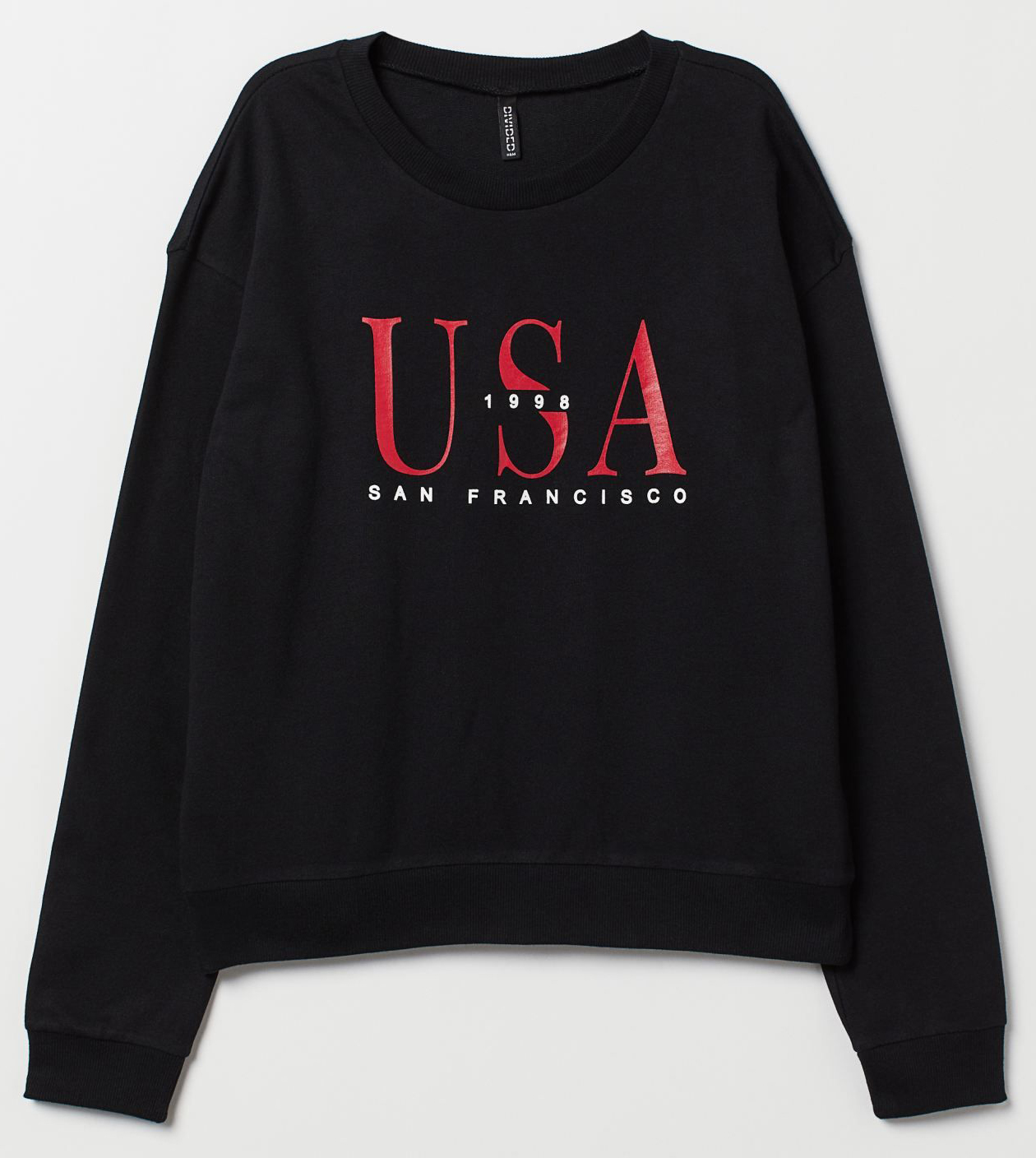 

Свитшот H&M 0646592_USA 3XL Черный