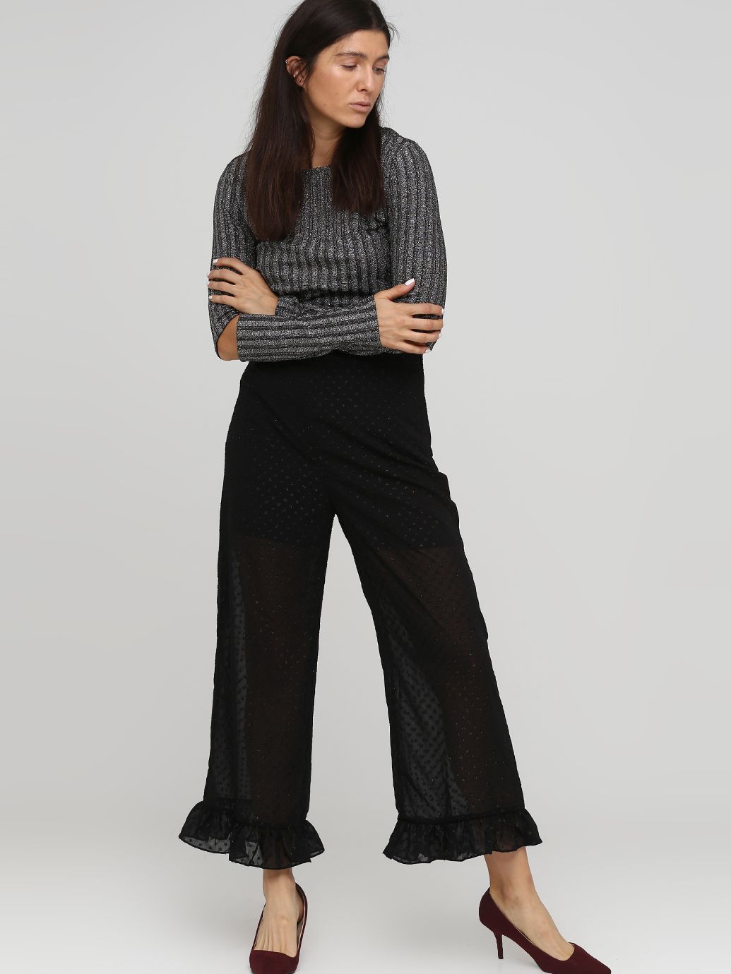 

Брюки H&M 0715307 42 Черные