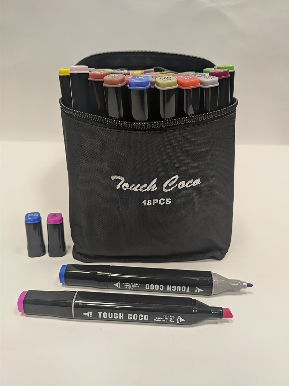 

Скетч маркеры, фломастеры SketchMarker Touch coca двусторонние для бумаги набор 48 шт