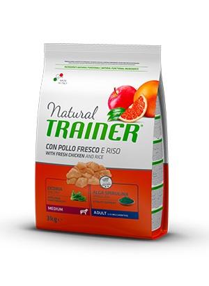 

Сухой корм для собак Trainer Natural Super Premium Adult Medium Con Pollo Fresco, Riso & Aloe Vera 3 кг (8015699006754)