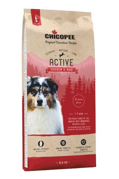 

Сухой корм для собак Chicopee CNL Adult Active Chicken & Rice 15 кг (015493)