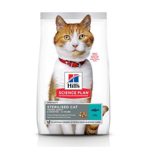 

Сухой корм для котов Hills Young Adult Sterilised Cat Tuna 1,5 кг (604126)