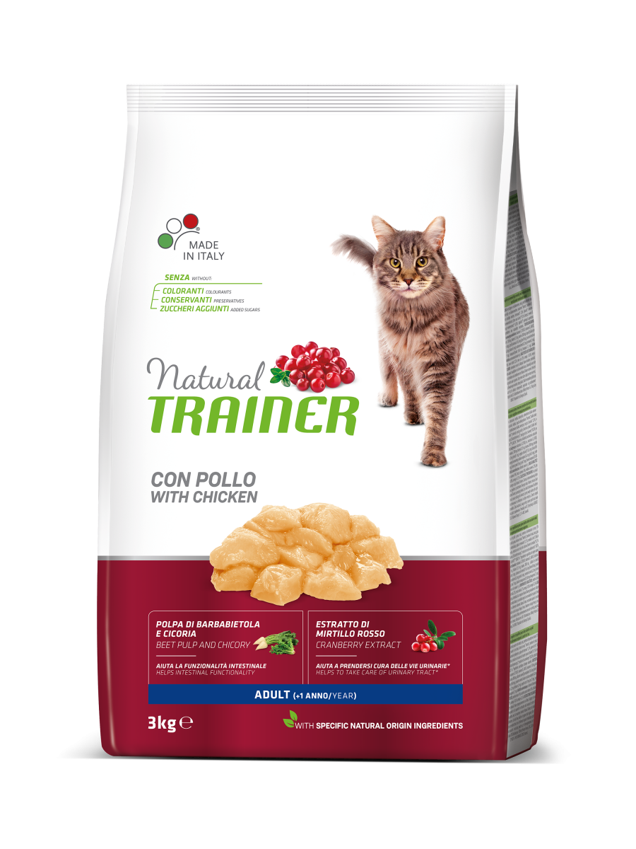 

Сухой корм для кошек Trainer Natural Super Premium Adult with Fresh Chicken 3 кг (8059149029634)