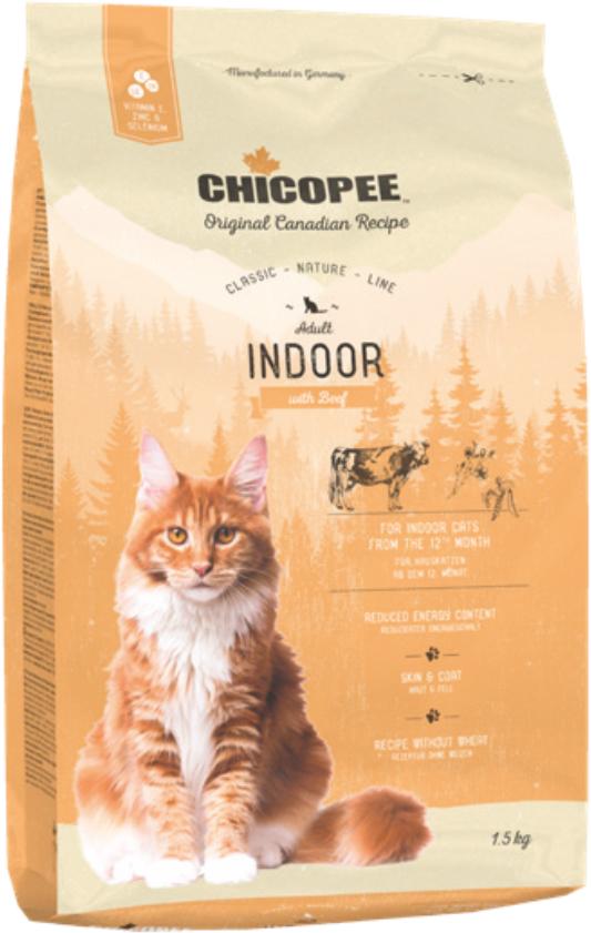 

Сухой корм для кошек Chicopee CNL Cat Adult Indoor Beef 1,5 кг (017978)