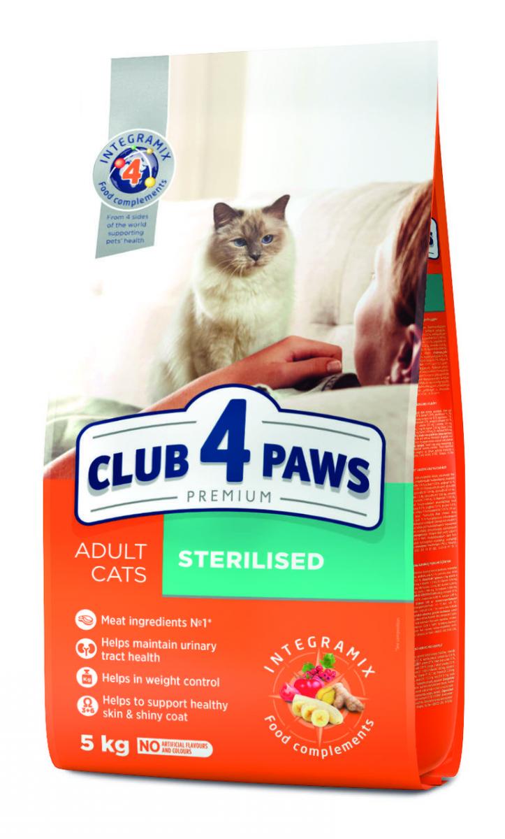 

Сухой корм для котов Клуб 4 Лапы Sterilized 14 кг