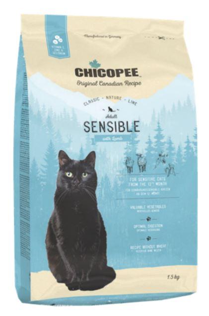 

Сухой корм для кошек Chicopee CNL Cat Adult Sensible Lamb 1,5 кг (018036)