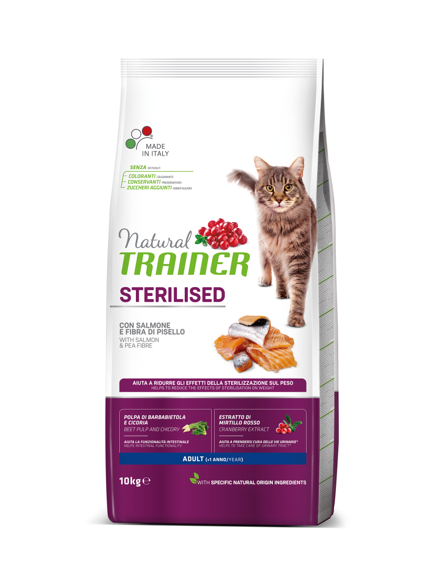 

Сухой корм для кошек Trainer Natural Super Premium Adult Sterilised with Salmon 10 кг (8059149246987)