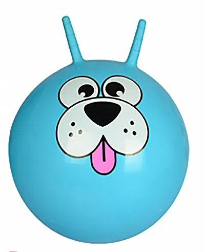

Мяч для фитнеса детский с рожками MS 0484-2 (Blue)