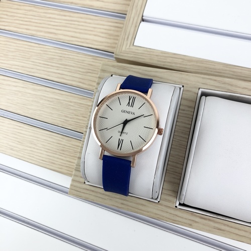 

Geneva Silicone Dark Blue-Cuprum-White