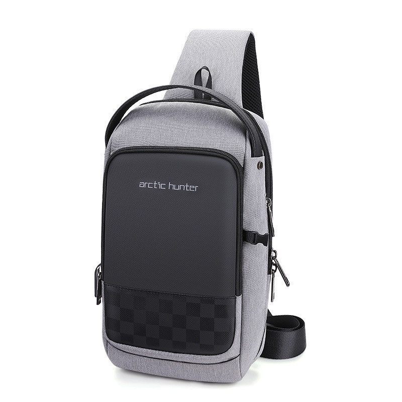 

Однолямочный городской рюкзак-барсетка Arctic Hunter XB00105, с USB портом, влагозащищённый, 5л
