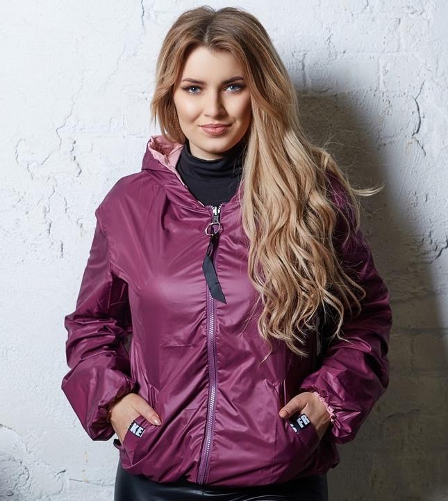 

Ветровка двухсторонняя G&M k-78076 48-50 Размер цвет марсала/пудра