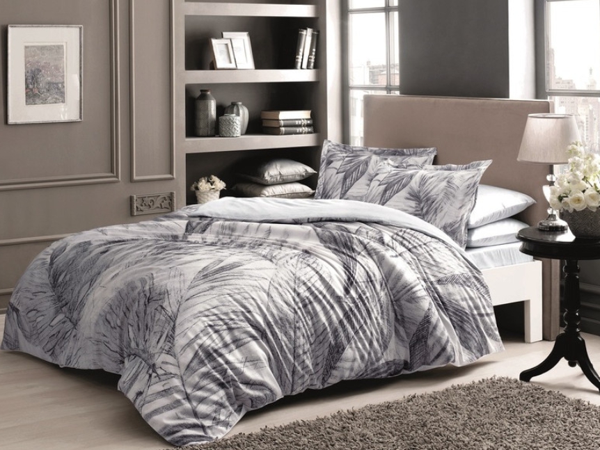 

Постельное белье Tac сатин digital (100%хлопок) Ciara Цвета: серый